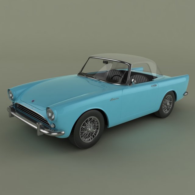 sunbeam alpine series 1 Modelo 3D .c4d .max .obj .3ds .fbx .stl .blend 