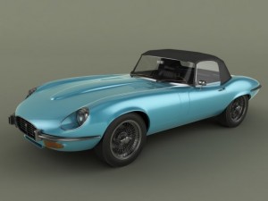 jaguar e type v12 3D Model