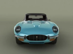 jaguar e type v12 3D Model