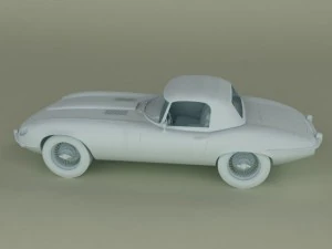 jaguar e type v12 3D Model
