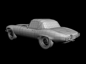 jaguar e type v12 3D Model