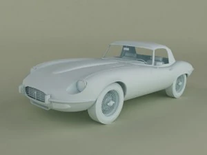 jaguar e type 2 v12 3D Model