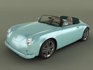 PGO Speedster II Порше 356 3D Модель