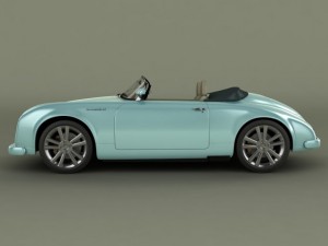 pgo speedster ii  porsche 356 Model 3D