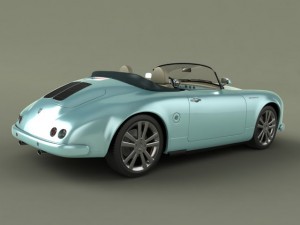 pgo speedster ii  porsche 356 Model 3D