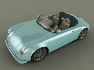 pgo speedster ii  porsche 356 Model 3D