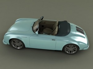 pgo speedster ii  porsche 356 Model 3D