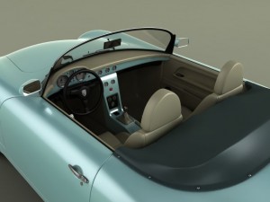 pgo speedster ii  porsche 356 Model 3D