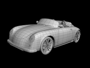 pgo speedster ii  porsche 356 Model 3D