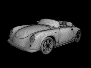 pgo speedster ii  porsche 356 Model 3D