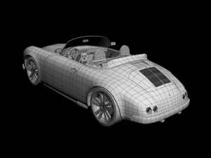 pgo speedster ii  porsche 356 Model 3D