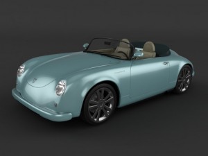 pgo speedster ii  porsche 356 Model 3D
