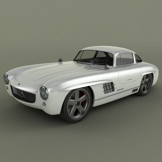gullwing america  300sl 3D 모델 .c4d .max .obj .3ds .fbx .stl .blend 
