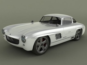 gullwing america  300sl 3Dモデル