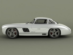 gullwing america  300sl 3D 모델