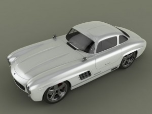 gullwing america  300sl 3D 모델