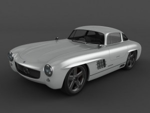gullwing america  300sl 3D 모델