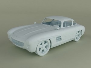 gullwing america  300sl 3D 모델
