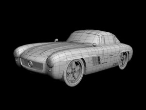 gullwing america  300sl 3D 모델