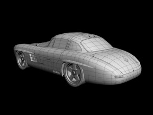 gullwing america  300sl 3D 모델