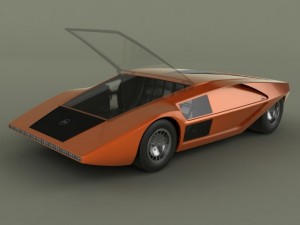 lancia stratos zero concept 3D Model