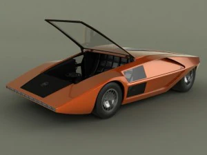 lancia stratos zero concept 3D Model