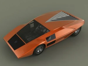 lancia stratos zero concept 3D Model