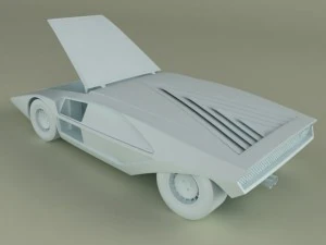 lancia stratos zero concept 3D Model
