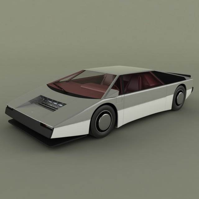 aston martin bulldog concept Model 3D .c4d .max .obj .3ds .fbx .stl .blend 