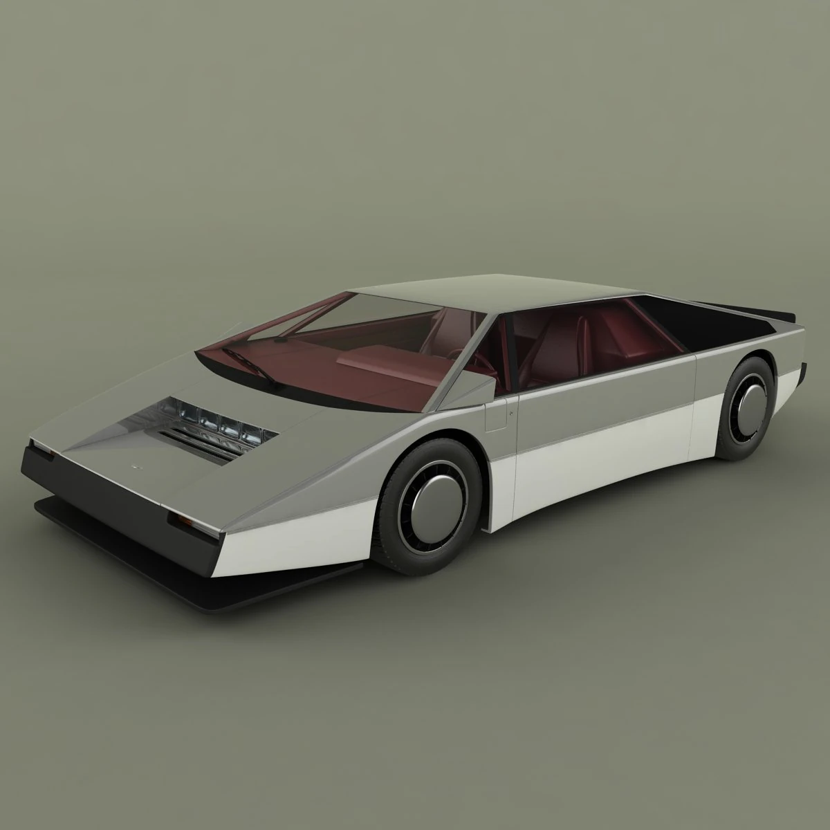 aston martin bulldog concept 3D Model .c4d .max .obj .3ds .fbx .stl .blend 