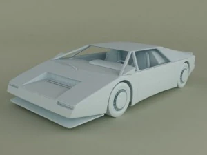 aston martin bulldog concept 3D Model