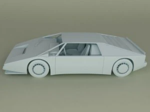 aston martin bulldog concept 3D Model