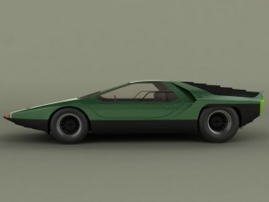 classic concept cars 3D Model