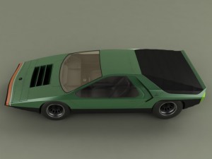 classic concept cars 3D Model