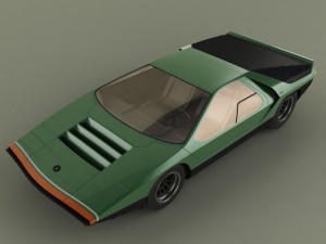 classic concept cars 3D Model