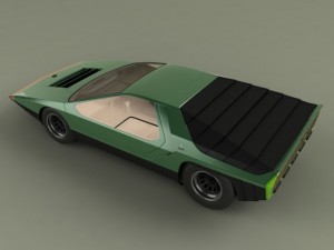 classic concept cars 3D Model