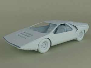classic concept cars 3D Model