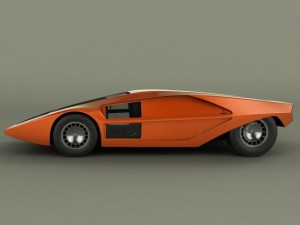 classic concept cars 3D Model