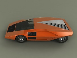 classic concept cars 3D Model