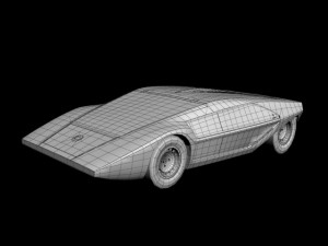 classic concept cars 3D Model