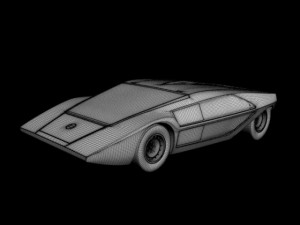 classic concept cars 3D Model