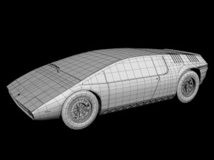 classic concept cars 3D Model