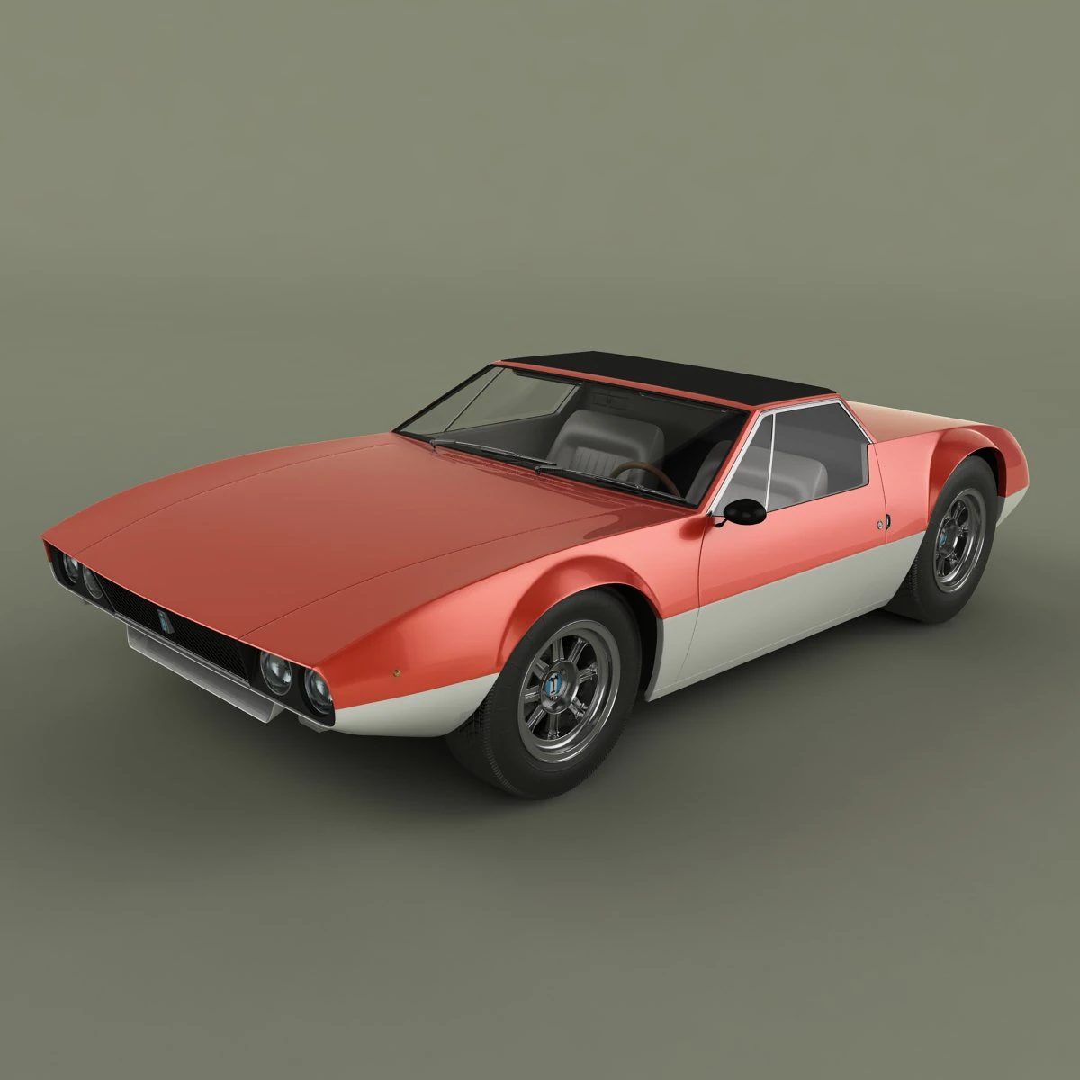 de tomaso mangusta spider 3D Model .c4d .max .obj .3ds .fbx .stl .blend