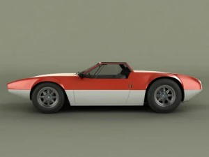 de tomaso mangusta spider 3D Model
