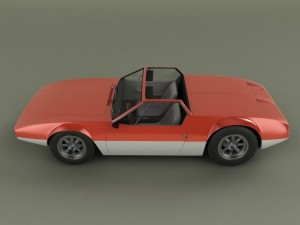 de tomaso mangusta spider Modèle 3D