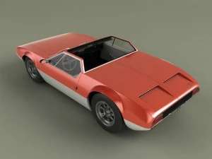 de tomaso mangusta spider 3D Model