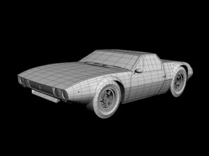 de tomaso mangusta spider 3D Model