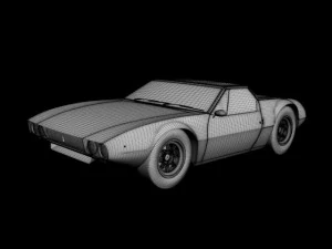 de tomaso mangusta spider 3D Model