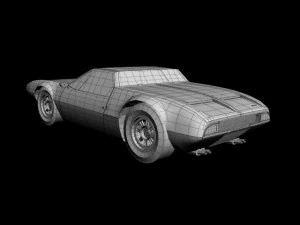 de tomaso mangusta spider 3D Model