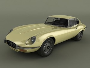 jaguar e type coupe v12 3D 모델